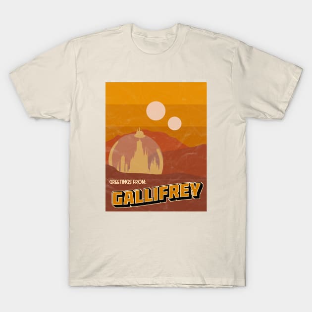 Greetings From Gallifrey T-Shirt by EbukaAmadiObi19